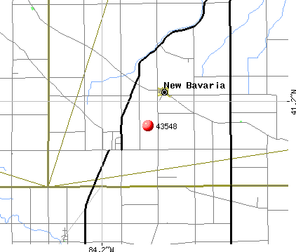 New Bavaria, OH (43548) map