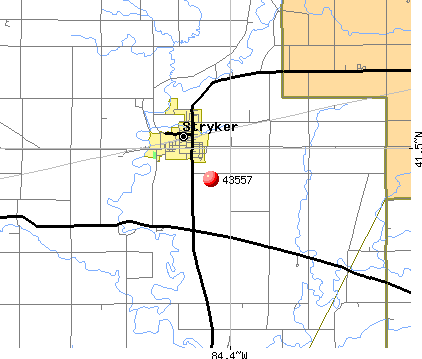 Stryker, OH (43557) map