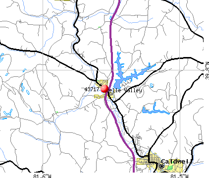 Belle Valley, OH (43717) map