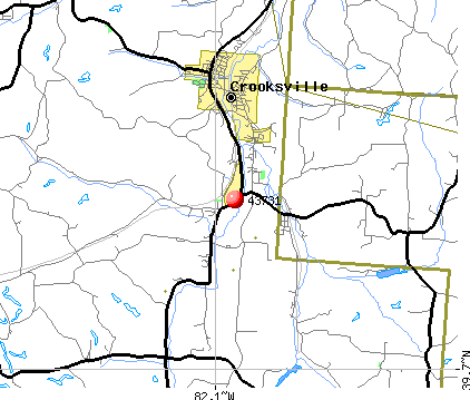 Crooksville, OH (43731) map