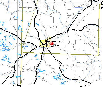Cumberland, OH (43732) map