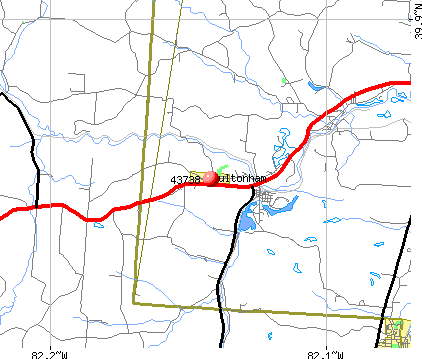 Fultonham, OH (43738) map