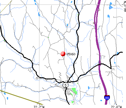 Randolph, VT (05060) map