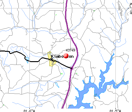 Kimbolton, OH (43749) map