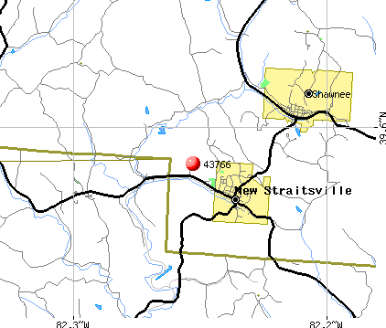 New Straitsville, OH (43766) map