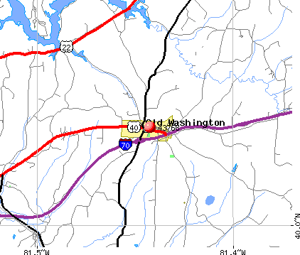 Old Washington, OH (43768) map