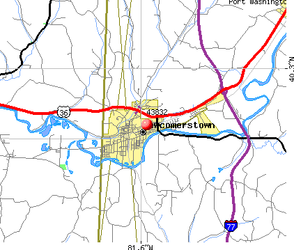 Newcomerstown, OH (43832) map