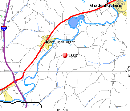 Port Washington, OH (43837) map