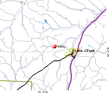 Stone Creek, OH (43840) map