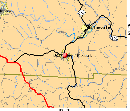 Mount Pleasant, OH (43939) map