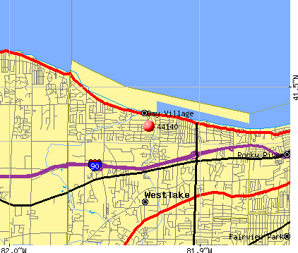 Bay Village, OH (44140) map