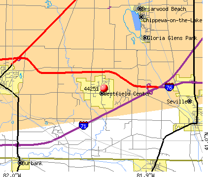 Westfield Center, OH (44251) map