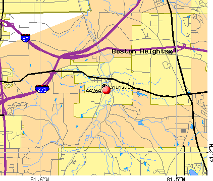 Peninsula, OH (44264) map