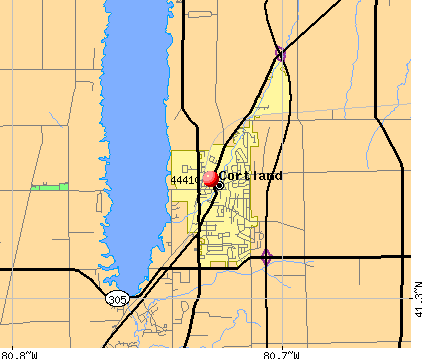 Cortland, OH (44410) map