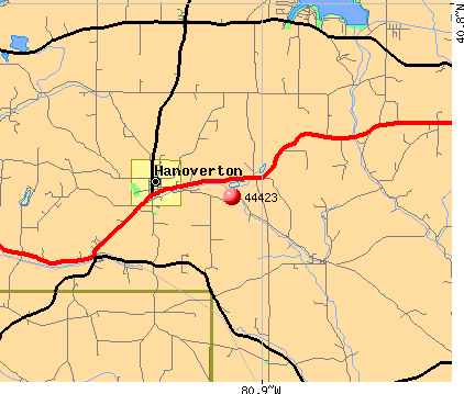 Hanoverton, OH (44423) map