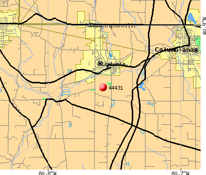 Leetonia, OH (44431) map