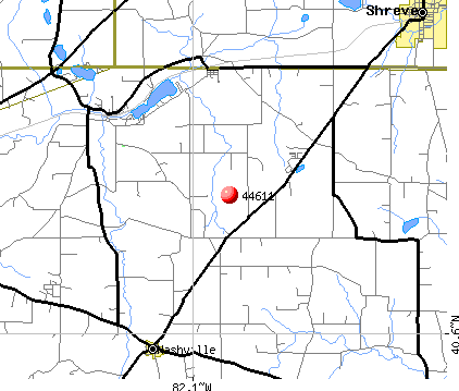 Nashville, OH (44611) map