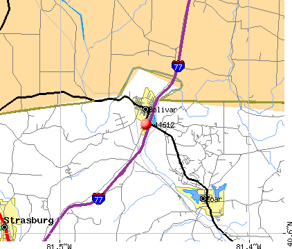 Bolivar, OH (44612) map