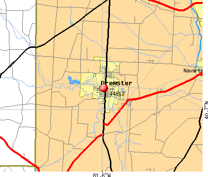 Brewster, OH (44613) map