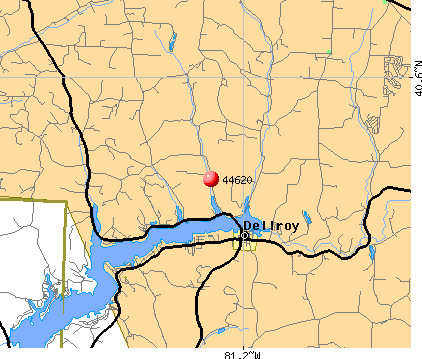 Dellroy, OH (44620) map