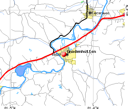 Gnadenhutten, OH (44629) map