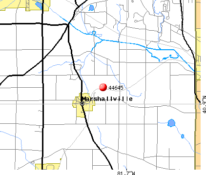 Marshallville, OH (44645) map