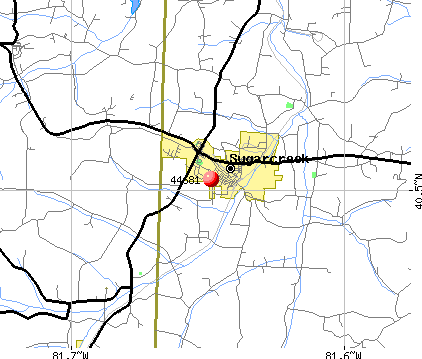 Sugarcreek, OH (44681) map