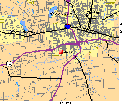 Canton, OH (44706) map