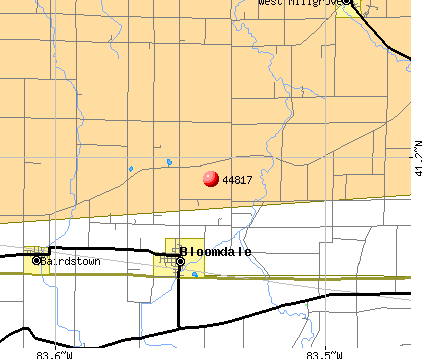 Bloomdale, OH (44817) map