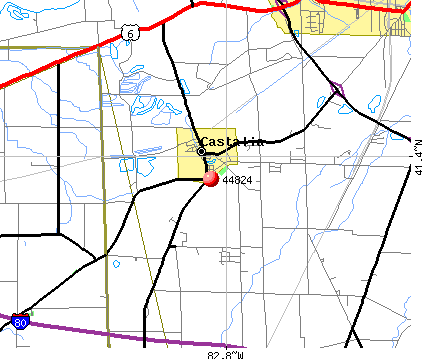 Castalia, OH (44824) map