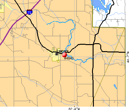 Lucas, OH (44843) map