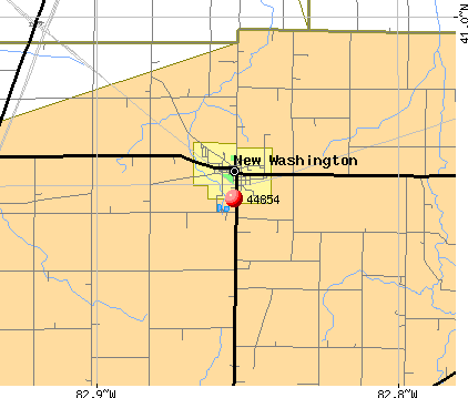 New Washington, OH (44854) map