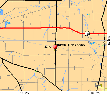 North Robinson, OH (44856) map