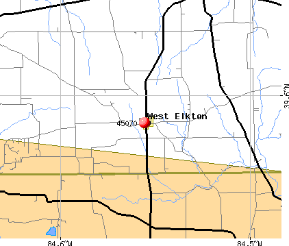 West Elkton, OH (45070) map