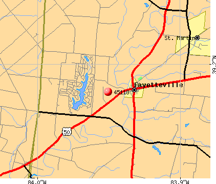 Fayetteville, OH (45118) map