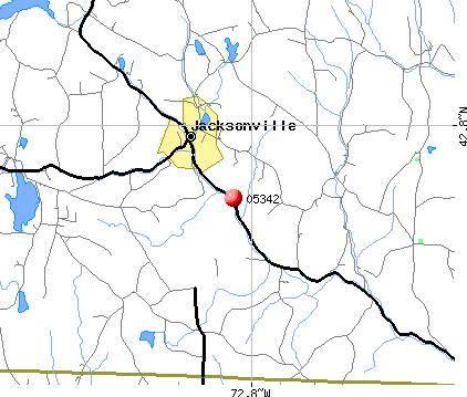 Jacksonville, VT (05342) map