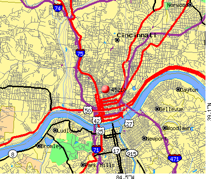 45210 map