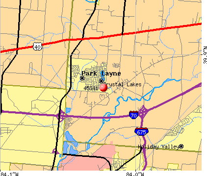 Crystal Lakes, OH (45341) map