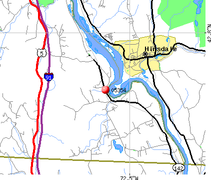 Vernon, VT (05354) map