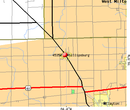 Phillipsburg, OH (45354) map