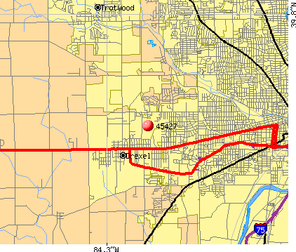 Dayton, OH (45427) map