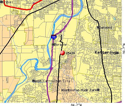 Dayton, OH (45439) map