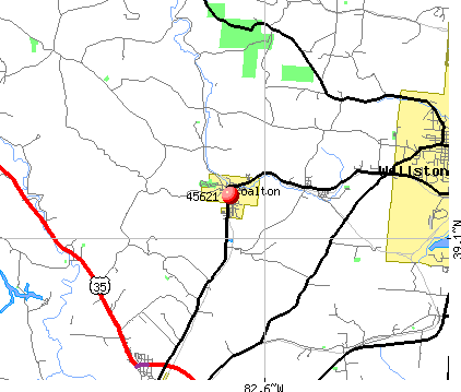 Coalton, OH (45621) map