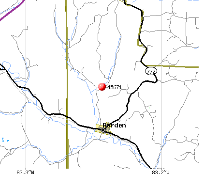 Rarden, OH (45671) map