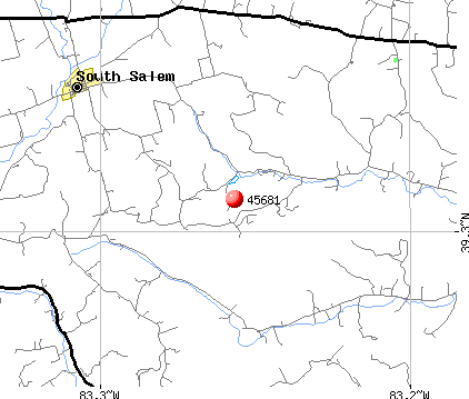 South Salem, OH (45681) map