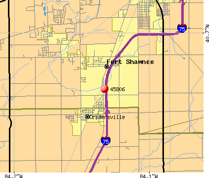 Lima, OH (45806) map