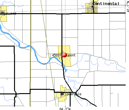 Dupont, OH (45837) map