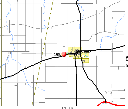 McComb, OH (45858) map