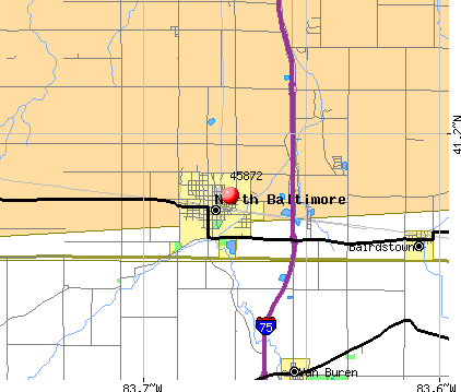 North Baltimore, OH (45872) map