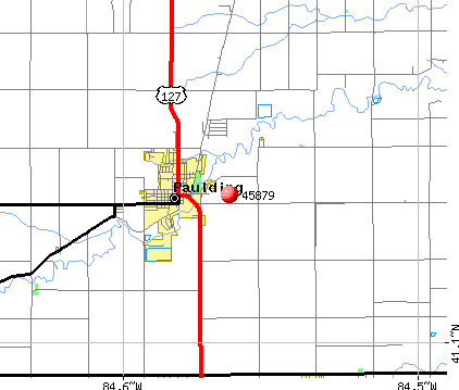 Paulding, OH (45879) map